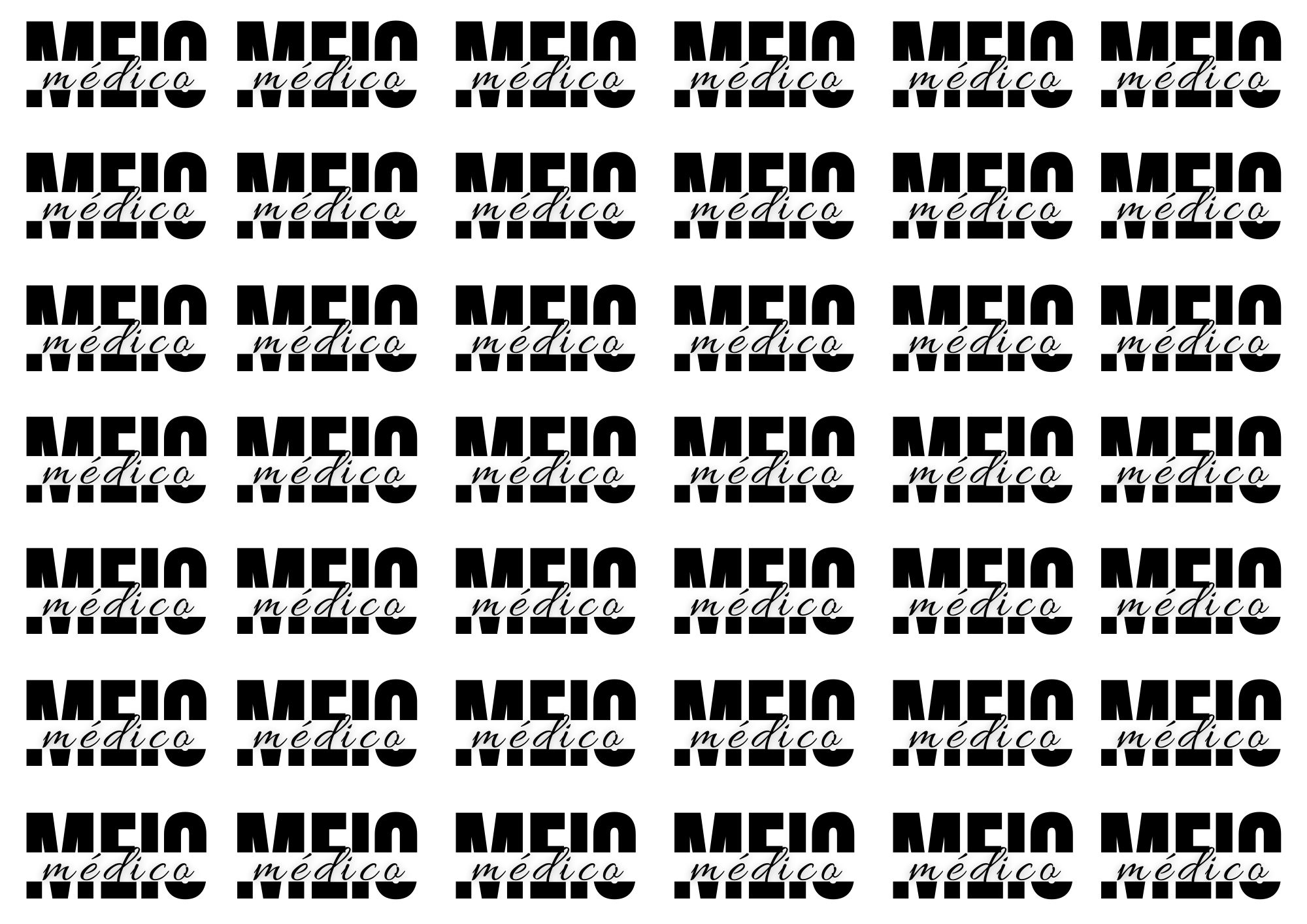 Cartela Tatuagens Meio Médico (42 Unidades)