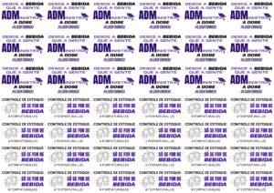 Cartela Tatuagens Administração (42 Unidades)