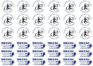 Cartela Tatuagens Educação Física (36 Unidades)