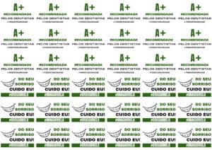 Cartela Tatuagens Odontologia (36 Unidades)